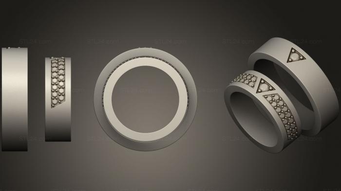Ювелирные перстни и кольца (Кольцо 95, JVLRP_0577) 3D модель для ЧПУ станка